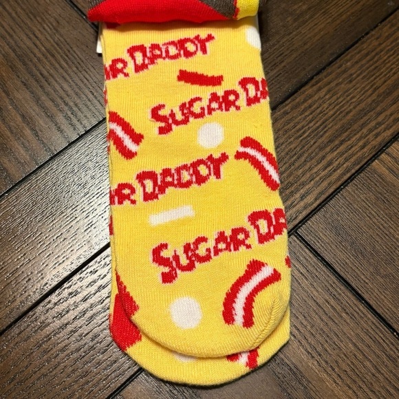 Sugar Daddy Crew Socks 2 Pack NWT | Funny Cozy Snack Lover Gift Socks 3/$20 - Picture 8 of 8